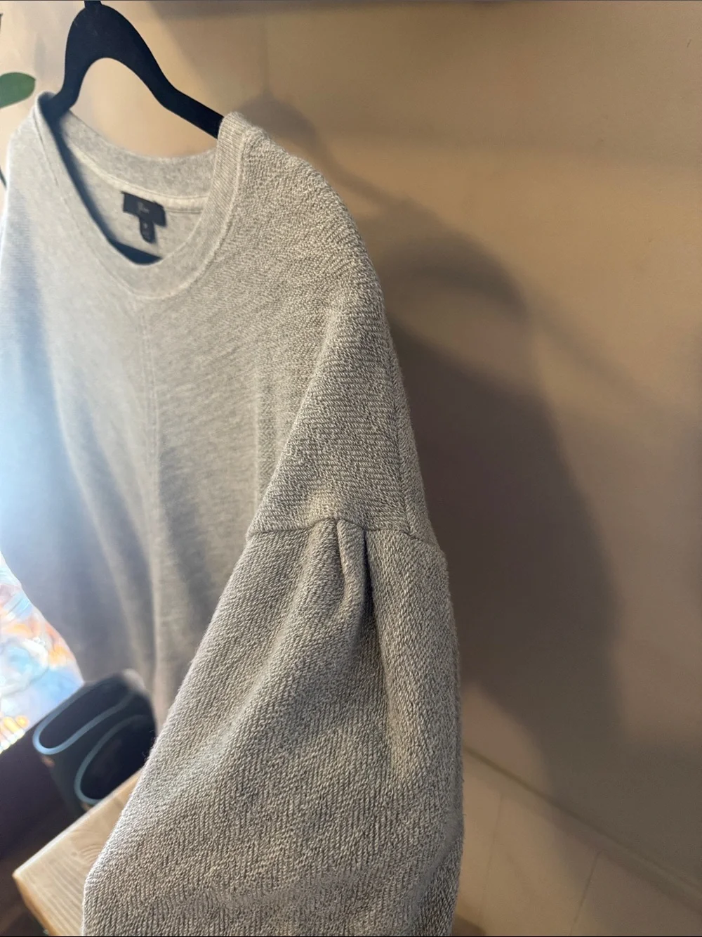 J. Crew Light Gray Women’s Short-Sleeve Sweatshirt